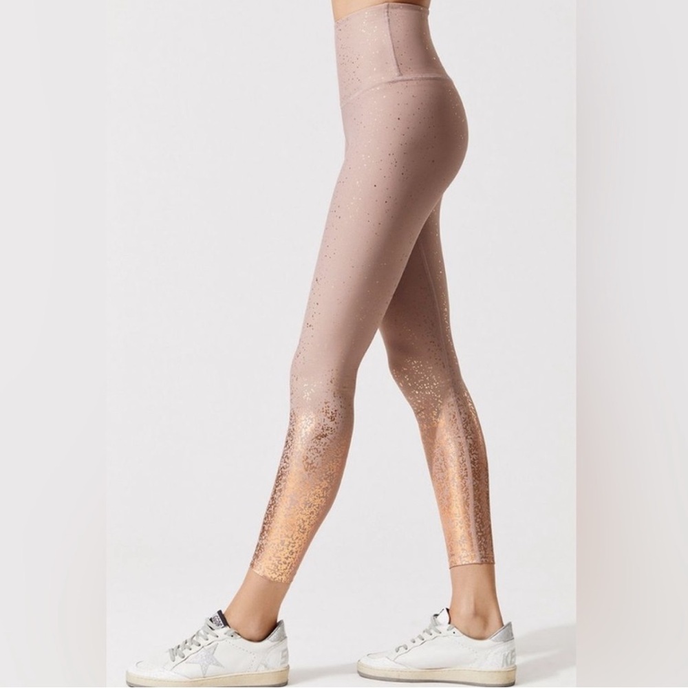 BEYOND YOGA ✨Ombre Alloy Shiny Wasted Midi Legging Size Small